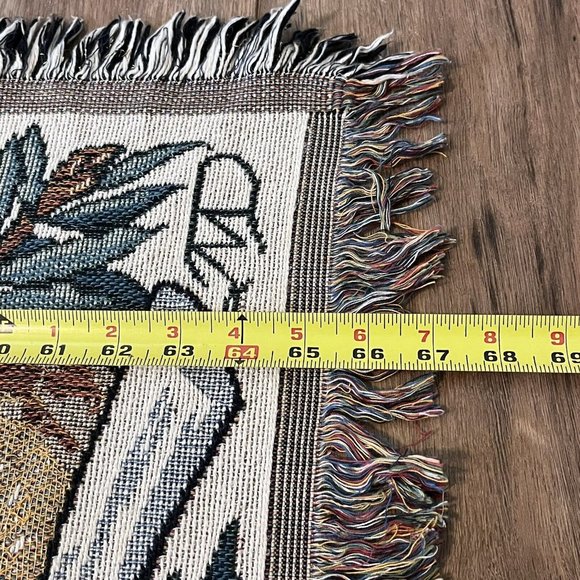 Christmas Holiday Woven Throw Tapestry Blanket 55x67 inch Santa Religious - Picture 7 of 7